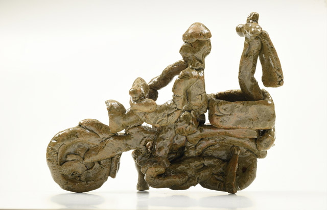 徳山 彰《アイスキャンデー売り》制作年不詳:「以“身”伝心 からだから、はじめてみる」ボーダレス・アートミュージアムNO-MA他